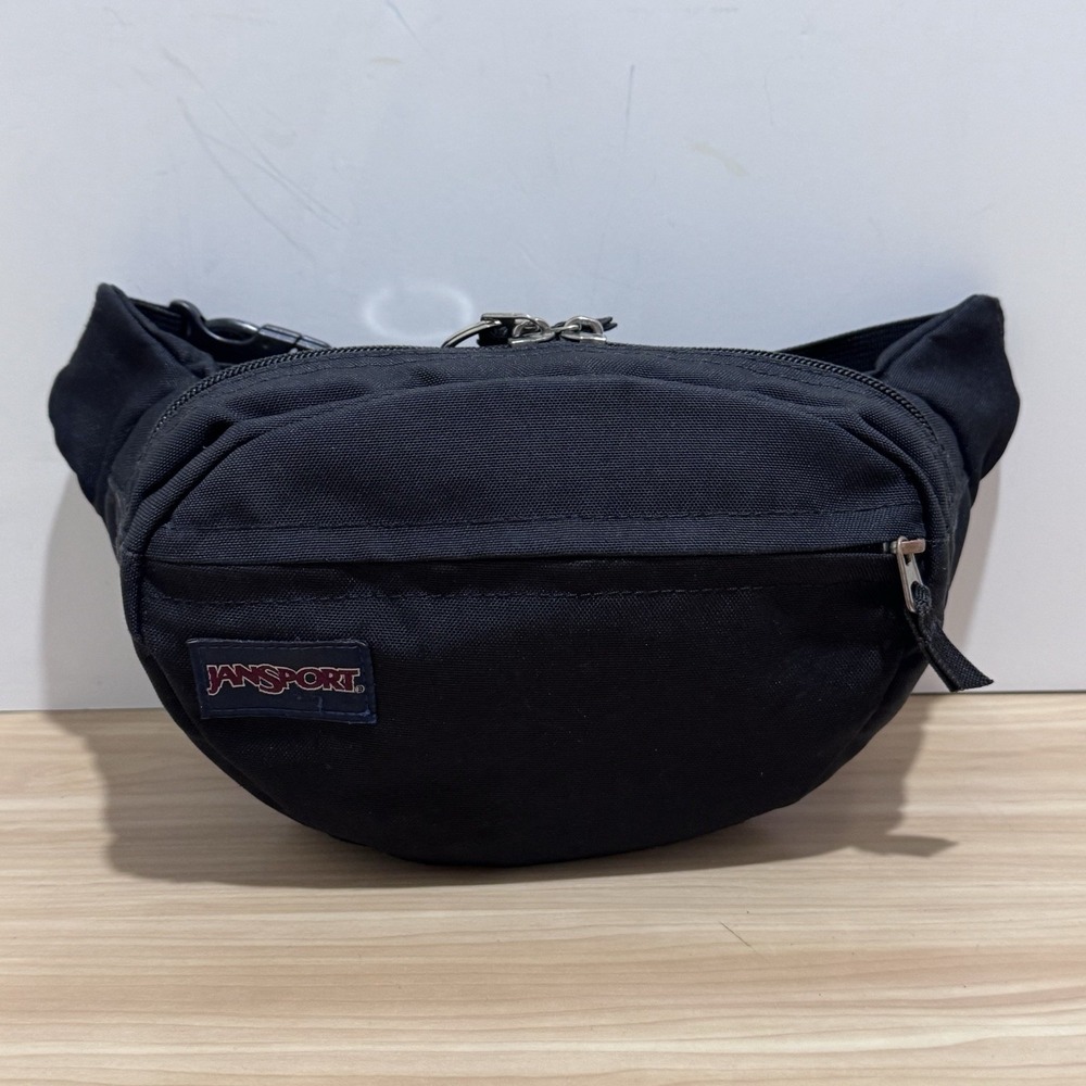 JanSport Fanny Pack Fifth Avenue Black Adjustable Strap Unisex Crossbody Bag